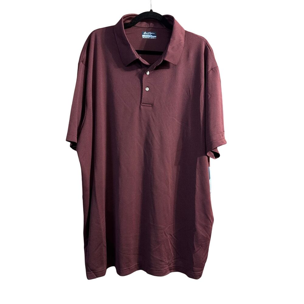 Ben Hogan Performance Men's Red Burgundy Short Sleeve Polo Shirt Size 3XL New